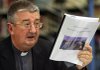 Dublin Archbishop Diarmuid Martin talks Thursday in Dublin about a government-ordered investigation detailing how some church leaders have sheltered child-abusing priests from the law.