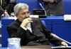 Iran's ambassador to the International Atomic Energy Agency, IAEA, Ali Asghar Soltanieh is seated at the IAEA's 35-nation board meeting at Vienna's International Center, in Vienna, on Friday.
