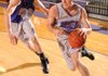 Fayetteville senior forward Adam Noble, right, drives along the baseline past Colton Primm during the Dogs’ Purple-White game Nov. 12 at Fayetteville High. 