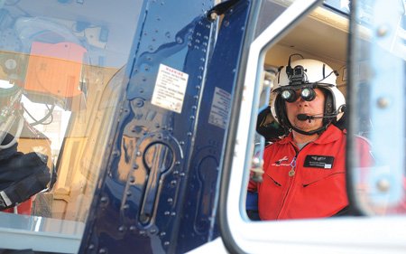 Tim Collins, a flight medic ...