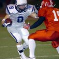 Springdale Har-Ber’s Kaleb Vaughn tries to get past Cabot’s Logan Spry during their Class 7A semifin...