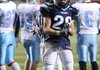 Har-Ber junior running back Gordron Welch celebrates during the Wildcats' 27-6 win over Fort Smith Southside in the Class 7A state championship game Saturday in War Memorial Stadium in Little Rock.