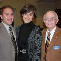 Beau Walker, from left, and Nancy and Dick Trammel enjoy the community college reception.