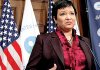 Lisa Jackson, administrator of the Environmental Protection Agency, talks Monday in Washington about potential regulations on greenhouse-gas pollution.