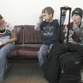 Rebecca Norton, 12, of Miami, Okla, from left, Cole Diesing, 7, of Grove, Okla., and Dalton Norton, ...