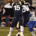 Shiloh Christian’s Kiehl Frazier throws a pass during the first half of last week’s Class 4A state p...