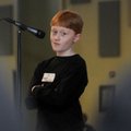 Adam Greenfield, 10, a fifth-grader at Ruth Hale Barker Elementary School in Bentonville, waits Frid...