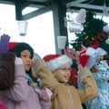The St. Vincent de Paul Middle School Choir of Rogers sings “Hot Chocolate” Saturday morning during ...