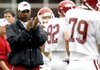 Garrick McGee was promoted from quarterbacks coach to offensive coordinator with the departure of Paul Petrino to Illinois on Monday.