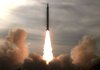 This photo released by the semi-official Iranian Students News Agency (ISNA), claims to show the launch of the high-speed surface-to-surface Sajjil-2 missile, by Iranian armed forces, at an undisclosed location on Wednesday.