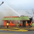 Van Buren firefighters douse a blaze that destroyed the El Lorito restaurant at 511 Broadway on Thur...