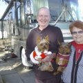 ‘RUFFING’ IT
George and Johnnie Barnes, volunteers at Hickory Creek Park on Beaver Lake, enjoy taki...