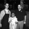 rey Crockett, center, from the Hellstern fourth-grade boys team, was selected the Sonic Outback play...