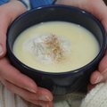 A thick mug of white hot chocolate can lend its ivory warmth to any cold occasion.