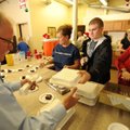 The Church at Arkansas members, from left, Jim Mitchell, Mary Frances Proctor, Kellen Summers and De...