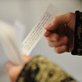 A Quaker contemplates one of several “spiritual gifts” during the Dec. 20 workshop.
