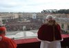 L’Osservatore Romano Pope Benedict XVI delivers his To the City and to the World blessing and message Friday in St. Peter’s Square at the Vatican.