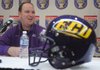 East Carolina Coach Skip Holtz speaks to the media Monday in preparation for his team's Liberty Bowl game against the Razorbacks.