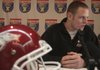 Arkansas quarterback Ryan Mallett answers questions for the media during a press conference Thursday at the Embassy Suites in Memphis.