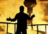 A steelworker labors at a mill in Shenyang in northeast China’s Liaoning province in June. 
