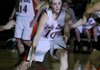 Gravette’s Julia Himsl drives to the hoop against West Fork in the Alma Classic on Wednesday in Alma.