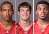 Junior receiver Marques Wade, senior safety Matt Harris and senior linebacker Wendel Davis.