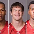 Junior receiver Marques Wade, senior safety Matt Harris and senior linebacker Wendel Davis.