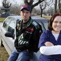 Carol Hammond, right, got some unexpected help from Johnny Weber when her 1991 Honda Accord wouldn’t...