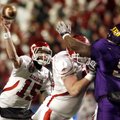 Ryan Mallett attempts a pass against East Carolina in the Liberty Bowl on Saturday.