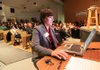 Tara Smith, Arkansas Department of Higher Education coordinator for financial aid, demonstrates the agency’s new Web site Tuesday afternoon at Mills High School in Little Rock. The site will allow students to get information about publicly funded scholarships.