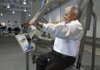 Alton Inman of Little Flock works out Tuesday at the Rogers Adult Wellness Center. Mayor Steve Womack announced the fitness center will be open to residents over 50 as a place to stay warm 7 a.m. to 7 p.m. Thursday through Saturday, when temperatures are expected to dip below zero.