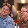 Mark Martin talks with Matt Mendenhall at the Republican watch party in Springdale in 2008. Martin, ...