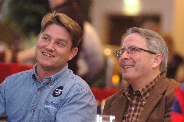 mark-martin-talks-with-matt-mendenhall-at-the-republican-watch-party-in-springdale-in-2008-martin-a-republican-legislator-from-prairie-grove-says-hes-running-for-secretary-of-state
