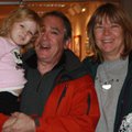 Peggy Treiber, from right, and Jeremy Hess enjoy First Thursday with their granddaughter Kaitlyn McW...