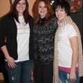 Saving Grace resident assistants Lisa Fury, from left, and Michelle Smith talk with Christin Shaffer...