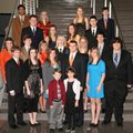 The Rogers Heritage High School Colors Day court includes, from left, front row: Nick Fulton and Abb...