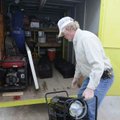 Nob Hill Fire Chief Gary Hull takes a portable heater out of the Nob Hill Fire Department’s warming ...