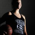 Springdale High’s Alex Light tries to make some kind of big impact when she comes off the bench in e...