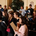 Members of the Interfaith Harmony Choir rehearse Thursday at the Church of Jesus Christ of Latter-da...