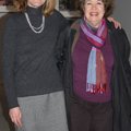 Arts Center Kendall Curlee, left, of Crystal Bridges, talks with Dixie Kline at the opening receptio...