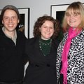 Crystal Bridges at the Massey Exhibitions Coordinator Ben Edwards, from left, Aleesha Nissen and Eli...