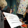 SAFETY CENTER DONATION
Brenda Brown, passenger operation manager for Arkansas Missouri Railroad, fr...