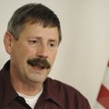 Bella Vista Police Chief Ken Farmer speaks during a news conference Thursday discussing an officer i...