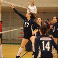 Ozark Volleyball Club’s Rebecca Brown of Bentonville records a kill during play on Jan. 16 in All St...
