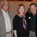 New Botanical Garden of the Ozarks Executive Director Rae von Holdt, center, stands with Gerald Klin...