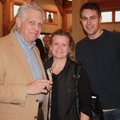 Botanical Garden of the Ozarks board president Walt Eilers, from left, Hope Bradberry and Daniel Kee...