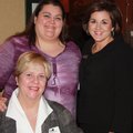 Mary Ellen Boucher, seated, from left, Cyndi Bilyeu and Gay Prescott visit at the Cancer Challenge k...