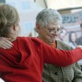    Beverly Engle, Executive Director of the Children's Advocacy Center of Benton County (left) share...