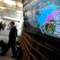 An image of the winter storm descending on Northwest Arkansas is pictured on a monitor Thursday, Jan...