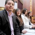 Guillermo Castillo and his family await a ceremony that will receive him into the Episcopal Church. ...